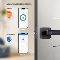 OYO Serrures biométriques à mortaise européennes/ANSI Serrure de porte à carte-clé d'hôtel Rfid de haute sécurité Serrure intelligente avec empreinte digitale