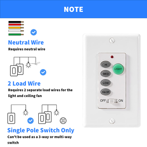 Nhà thông minh hệ thống phổ Trần Fan điều khiển từ xa by061 R28 Mini Kit uc9050t.by061 + minir28 Quạt Trần Tường chuyển đổi - Product Image 4