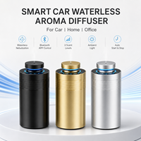 Diffuseur d'arômes électrique portable de luxe en métal pour voiture, intelligent, contrôlé par application, sans eau, pour huiles essentielles, pour voiture, maison, bureau