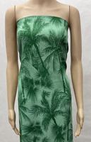 Tissu imprimé en rayonne viscose à motif de feuilles de palmier tropical de l'usine textile Henry pour robes de femmes et chemises d'hommes