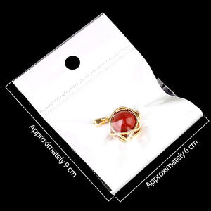 Diskon besar 16mm liontin bola alam kuarsa tembaga heksagram liontin batu penyembuh kalung bola kuarsa mawar untuk hadiah - Product Image 3