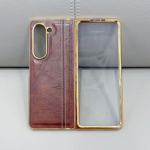 Funda de Cuero con Tapa Completa y Forro, Cristal Templado Degradado, Fundas para Teléfono Móvil con Galvanoplastia - Product Image 2