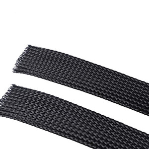 Manguito trenzado de <span class=keywords><strong>PET</strong></span> Manguito de cable trenzado expandible aislado Tubo de plástico multicolor - Product Image 1