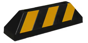 Butée de roue en caoutchouc robuste pour parking, 550x150x150mm, pour camions - Product Image 4