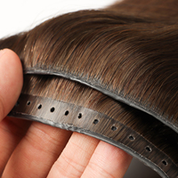 Honorhir Nueva Tendencia 100% Cabello Humano de un Solo Donante, Trama Butterfly Genius con Orificios Invisibles, Extensiones de Cabello Humano XO Weft Butterfly