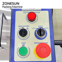 ZONESUN ZS-FK8060S automatique papier Carton boîtes scellant ruban adhésif Machine à sceller Carton PP emballage ceinture cerclage bande Machine