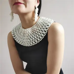 Collier pour femme, produit d'usine, tissage à la main avec perles, nouvelle collection