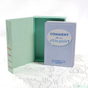 Vente en gros d'usine : cartes mémoire flash personnalisées en anglais et en français, et cartes d'apprentissage imprimées pour enfants et nourrissons - Product Image 2
