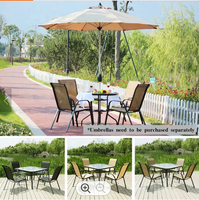 Ensemble de meubles de jardin d'extérieur de marque célèbre en Chine ensemble de chaise et de table en alu ou en fer noir ensemble de meubles de jardin