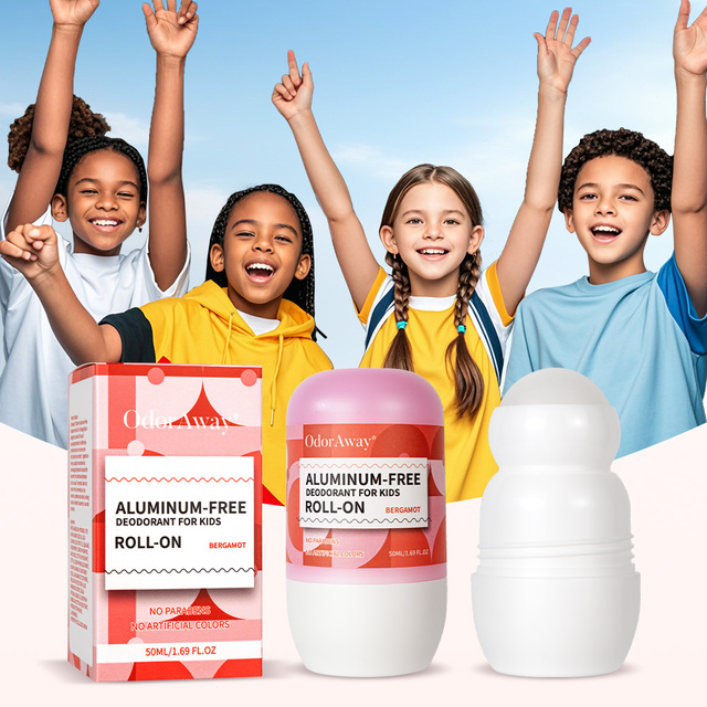 OEM 100% Natural Healthy Roll on Deodorant for Children Healing Aluminum-Free Non-toxic Kids Whole Body Deodorant Oem