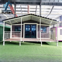 Casa Contenedor Plegable de Acero Prefabricada, Modular, de Lujo, Expandible de 20 pies a 40 pies, para Vivienda al Aire Libre e Instalación Rápida