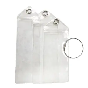 Étiquettes de bagages de croisière imperméables personnalisées, porte-étiquette de valise de croisière de carnaval transparent en plastique imperméable avec boucles en acier