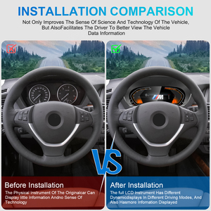 Navihua Panneau d'instruments LCD 12,3 pouces Multimédia 7 types d'interface utilisateur au choix pour BMW E70 Affichage numérique avec Carplay - Product Image 4