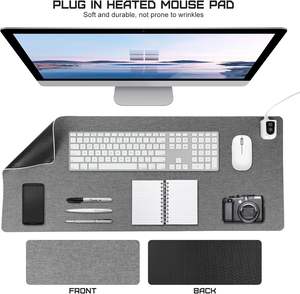 Tapis chauffant de <span class=keywords><strong>bureau</strong></span> en cuir-Chauffe-table électrique 60*36cm pour la maison et le <span class=keywords><strong>bureau</strong></span> Mains chaudes - Product Image 4