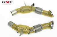 Sistem Knalpot Catback Downpipe Performa Suara Aktif Kustomisasi Pabrik dengan Ujung Serat Karbon untuk Ferrari SF90 3.9T