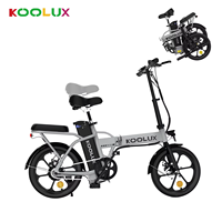Vente chaude entrepôt européen KOOLUX BK5S 16 pouces Step Through E-bike Ebike 24 vitesses pliant E Bike gros pneu électrique Bi