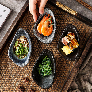 Plato de Porcelana Cerámica Japonesa Retro de 5 Pulgadas para Postres, Semillas de Melón, Bocadillos, <span class=keywords><strong>Sushi</strong></span>, Vajilla para Hotel y Restaurante, Venta al Por Mayor - Product Image 1