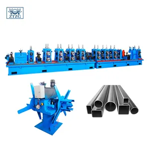 Round Pipe Machinery Round Square HF ERW Welded Tube Pipe Mill Production Line Roll Forming Carbon Steel Pipe Making Machinery