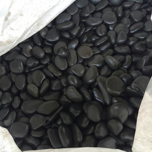 Pavimentazione <span class=keywords><strong>giardino</strong></span> A grado normale lucido ciottoli neri ben selezionati <span class=keywords><strong>giardino</strong></span> fiume ciottoli roccia - Product Image 6