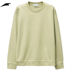 2025 nuevas sudaderas de cuello redondo de algodón de gran tamaño para hombres, logotipo Premium, patrón sólido, diseño personalizado para la temporada de otoño - Product Image 1