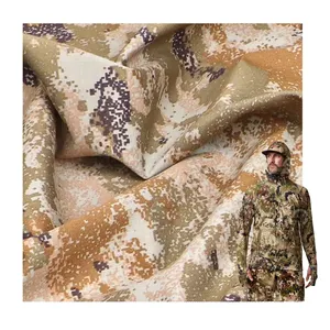 OEM ODM 65% Polyester 35% Cotton Cheap Camouflage Fabric Tear Resistant 225GSM Ripstop Camouflage Fabric Custom
