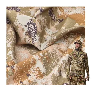 OEM ODM 65% Poliéster 35% Algodão Tecido Camuflado Barato Resistente a Rasgos 225GSM Ripstop Tecido Camuflado Personalizado - Product Image 1