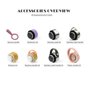 زجاجة سفر قارورة تفريغ ترمس مزدوجة معزولة زجاجة ماء باردة لمدة 12 ساعة زجاجة ترمس ساخنة - Product Image 3