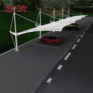 Auvent de stationnement automobile sur mesure à prix d'usine, structure de tente à membrane tendue - Product Image 3