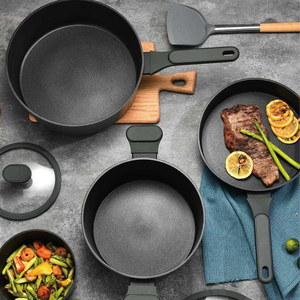 Juego de Ollas y Sartenes de Cocina de Inducción de Alta Calidad, Wok Verde, de Aluminio Grueso con Revestimiento Antiadherente <span class=keywords><strong>Tefal</strong></span> - Product Image 2