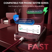Câble USB-C BB08-2 amélioré de 2 m (6,6 pi) avec charge rapide PD 100 W, en nylon tressé, conducteur en cuivre pur, résistant aux 40 000 plis, extra long pour ordinateur