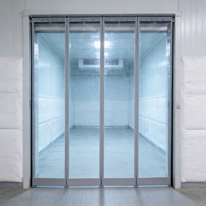 Tenda a Strisce Magnetiche in PVC Industriale, Barriera Antivento per Magazzini, Tenda Isolante - Product Image 1