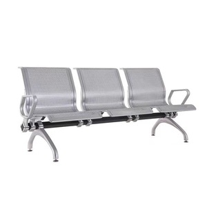 Sillas de espera Ssyou en fila de 3 asientos con pasamanos para uso público en aeropuertos, hospitales y estaciones de tren. - Product Image 1