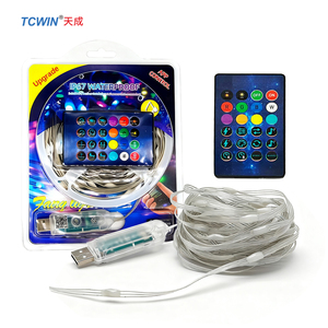 Guirnalda de Luces LED TCwin, 5M/10M, 50/100 LED, IP65/IP66, Color Completo, DC5V, CRI80, Regulable, Música BT, Decoración TUYA WIFI - Product Image 5