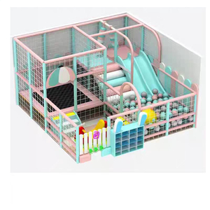 Dream Catch Custom 60 Sqm Pastel Color Naughty Castle Aire de jeu douce pour enfants Équipement de terrain de jeu intérieur Aire de jeu pour enfants - Product Image 4