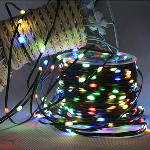 100/500/800 <span class=keywords><strong>LED</strong></span> Plug in Corde <span class=keywords><strong>Tube</strong></span> <span class=keywords><strong>Guirlande</strong></span> Lumineuse Extérieure PVC Corde De Noël Fée Lumière Vert Fil De Cuivre <span class=keywords><strong>Guirlande</strong></span> Lumineuse De Noël - Product Image 5