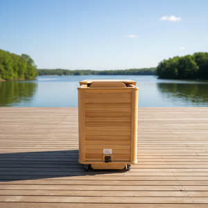 ホットセール ポータブル モダン ハーフボディスチーム 室内サウナ ニュージーランドパイン/カナダヘムロック材 無垢材 - Product Image 2
