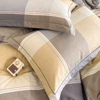 100% doux imprimé 210T coton impression King Size été draps de lit housse de couette ensemble ensemble de literie