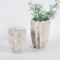 Pots de jardinière en ciment champignon écologique nouveau design Pots de fleurs de jardin emballés dans un carton