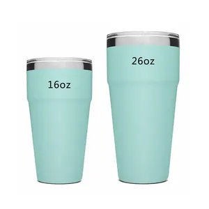 Dubbele Wand Vacuüm Tumbler Cups Met Stro Groothandel Rvs Custom Logo 450Ml Koffie Mokken Thermos Tumbler Creatieve