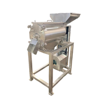 DZJX 0.5-5 t/h 4kw Machine d'extraction de pulpe de fruits et légumes à canal unique Broyeur et batteur de pulpe