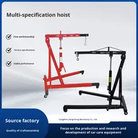 Grue mobile pliable en acier pour réparation automobile, 2-3 tonnes, support moteur hydraulique à bras unique pour outil de réparation de carrosserie