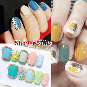 TSZS Nouvelle Arrivée Boîte de Breloques Mixtes pour Ongles, Chaînes Métalliques Dorées et Argentées, Petites Chaînes pour DIY Nail Art, Décorations de Bijoux pour Manucure - Product Image 3
