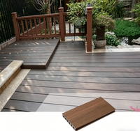 Revêtement de sol extérieur en WPC, terrasse en bois-plastique, matériau imperméable, résistant aux intempéries, résistant aux UV, pour patio, balcon, usage commercial