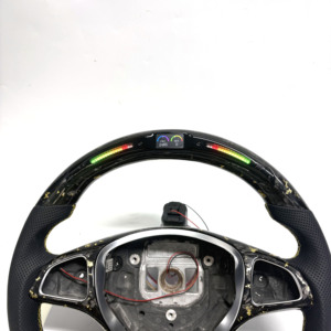 Volante in Fibra di Carbonio Personalizzato per <span class=keywords><strong>Mercedes</strong></span> Benz AMG W205 W212 W213 W246 C292 C43 C63 E63 S65 W463 W222 <span class=keywords><strong>C180</strong></span> C200 C250 C300 - Product Image 3