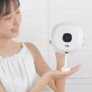 Máy tạo bọt xà phòng gắn tường USB với bơm tạo bọt nhanh, cảm biến tự động, màn hình kỹ thuật số LED, phễu silicon dành cho khách sạn - Product Image 4