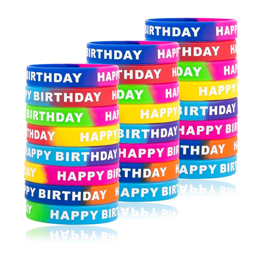 8 bracelets joyeux anniversaire