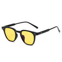 Vente chaude nouveaux hommes monture optique lunettes Anti Blue Ray PC lunettes avec filtre en verre bleu motif solide