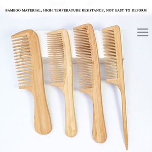 Peine de Bambú Natural Ecológico Antiestático de Dientes Anchos, Peine de Madera de Alta Calidad para Peluquería - Product Image 3