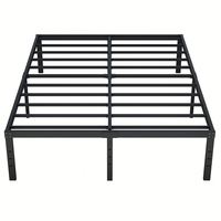 Lit plateforme moderne WEKIS en fer double durable, taille Queen et King, idéal pour hôtel, école, ferme, appartement, salon, chambre à coucher, écologique
