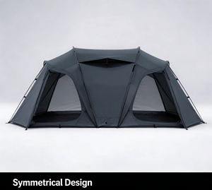 Tienda de Campaña Familiar Tipo Túnel de Gran Capacidad, de Montaje Rápido, para Viajes de Camping de Varias Generaciones - Product Image 6